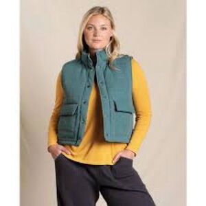 Toad & Co Women’s Green Vest Size Small